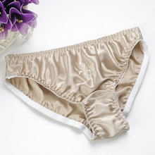 Load image into Gallery viewer, 4 PACK 100% Pure Silk Women&#39;s Panties Brief Underwear Lingerie Plus Size M-3XL MS004