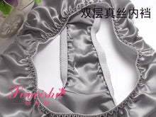 Load image into Gallery viewer, 4 PACK 100% Pure Silk Women&#39;s Panties Brief Underwear Lingerie Plus Size M-3XL MS004