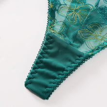 Load image into Gallery viewer, 4 Pieces Set Women Sexy Lingerie Underwear Set Thigh Garters Floral Embroidery Bra Sex Panty Temptation Erotic Underwear Set