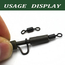 Load image into Gallery viewer, 40PCS Micro Swivels Rig Rolling Swivel for D-Rig Ronnie Chod Running Rig Hooks for Boilies Carp Fishing Accessories Tackle