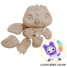 Load image into Gallery viewer, 46CM Baby Reborn Body Plush Animals Toys DIY Blank Mold Unpainted Kitten Reborn Soft Unfinished Doll kit reborn sin pintar