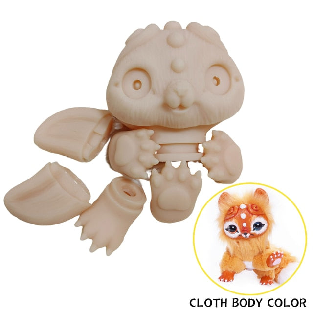 46CM Baby Reborn Body Plush Animals Toys DIY Blank Mold Unpainted Kitten Reborn Soft Unfinished Doll kit reborn sin pintar
