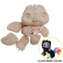 Load image into Gallery viewer, 46CM Baby Reborn Body Plush Animals Toys DIY Blank Mold Unpainted Kitten Reborn Soft Unfinished Doll kit reborn sin pintar