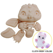 Load image into Gallery viewer, 46CM Baby Reborn Body Plush Animals Toys DIY Blank Mold Unpainted Kitten Reborn Soft Unfinished Doll kit reborn sin pintar