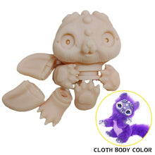 Load image into Gallery viewer, 46CM Baby Reborn Body Plush Animals Toys DIY Blank Mold Unpainted Kitten Reborn Soft Unfinished Doll kit reborn sin pintar