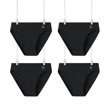 Load image into Gallery viewer, 4PCS Women&#39;s High Waisted Underwear Cotton Panties Briefs Breathable Tagless Panty 4 Pack Seamless Shapewear Invisuble Look