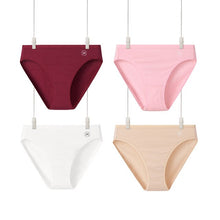 Load image into Gallery viewer, 4PCS Women&#39;s High Waisted Underwear Cotton Panties Briefs Breathable Tagless Panty 4 Pack Seamless Shapewear Invisuble Look