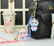 Load image into Gallery viewer, Keychain Panda Doll,Cute Hang key Bag, Decoration, Gift, Unisex,White,Car Keychain,Wholesale key strap