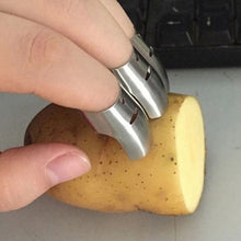 Load image into Gallery viewer, 4pcs/set Stainless Steel Finger Hand Guard Finger Protector Knife Slice Chop Safe Slice Cooking Tools