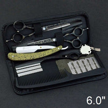 Load image into Gallery viewer, 5.5/6.0&quot; sale japan hair scissors teflon shears cheap hairdressing scissors barber thinning scissors hairdresser razor haircut