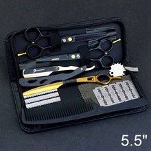 Load image into Gallery viewer, 5.5/6.0&quot; sale japan hair scissors teflon shears cheap hairdressing scissors barber thinning scissors hairdresser razor haircut