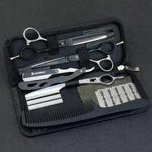 Load image into Gallery viewer, 5.5/6.0&quot; sale japan hair scissors teflon shears cheap hairdressing scissors barber thinning scissors hairdresser razor haircut