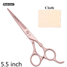 Load image into Gallery viewer, 5.5&quot; AQIABI Hairdressing Scissors Hair Professional Thinning Shears Set Hair Cutting Scissors Barber Scissors 440C Japan A1029