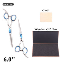 Load image into Gallery viewer, 5.5&quot; AQIABI Hairdressing Scissors Hair Professional Thinning Shears Set Hair Cutting Scissors Barber Scissors 440C Japan A1029