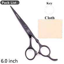 Load image into Gallery viewer, 5.5&quot; AQIABI Hairdressing Scissors Hair Professional Thinning Shears Set Hair Cutting Scissors Barber Scissors 440C Japan A1029