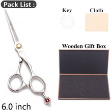 Load image into Gallery viewer, 5.5&quot; AQIABI Hairdressing Scissors Hair Professional Thinning Shears Set Hair Cutting Scissors Barber Scissors 440C Japan A1029