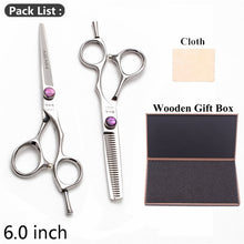 Load image into Gallery viewer, 5.5&quot; AQIABI Hairdressing Scissors Hair Professional Thinning Shears Set Hair Cutting Scissors Barber Scissors 440C Japan A1029