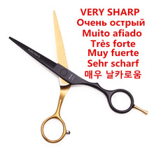 Load image into Gallery viewer, 5.5&quot; AQIABI Hairdressing Scissors Hair Professional Thinning Shears Set Hair Cutting Scissors Barber Scissors 440C Japan A1029