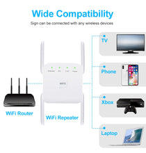 Load image into Gallery viewer, 5 Ghz WiFi Repeater Wireless Wifi Extender 1200Mbps Wi-Fi Amplifier 802.11N Long Range Wi fi Signal Booster 2.4G Wifi Repiter