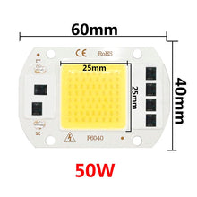 Load image into Gallery viewer, 50W AC 220V LED Chip COB 5W  9W 10W 20W 30W No Need Driver for Flood Light Spotlight Lampada Led Lamp Bulb DIY Lighting White