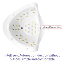 Load image into Gallery viewer, 54W UV LED Nail Lamp with 36 Pcs Leds For Manicure Gel Nail Dryer Drying Nail Polish Lamp 30s/60s/90s Auto Sensor Manicure Tools
