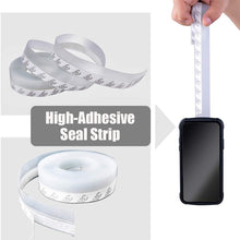 Load image into Gallery viewer, 5M Door Bottom Seal Strip Weather Window Rubber Seal Weatherstrip Windproof Dust Self Adhesive Door Windshield Sealing Tape