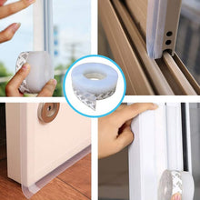 Load image into Gallery viewer, 5M Door Bottom Seal Strip Weather Window Rubber Seal Weatherstrip Windproof Dust Self Adhesive Door Windshield Sealing Tape