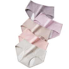 Load image into Gallery viewer, 5Pcs/lot Cotton Women Physiological Pants Leakproof Menstrual Period Panties Soft Underwear Health Soft Women&#39;s Briefs