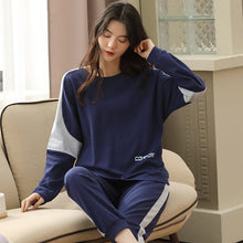 Load image into Gallery viewer, 5XL Pajama Set Women Long Sleeve Top Cartoon Long Pants Pajamas Set Soft Sleepwear Female Pyjama Set Autumn Spring Home Wear