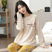 Load image into Gallery viewer, 5XL Pajama Set Women Long Sleeve Top Cartoon Long Pants Pajamas Set Soft Sleepwear Female Pyjama Set Autumn Spring Home Wear