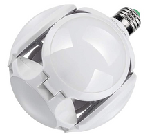 Load image into Gallery viewer, 40W E27 Deformable Garage Light Folding Bulb LED Light Football UFO Lamp Gifts, Foldable Deformation Football Light-E27