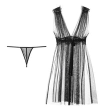 Load image into Gallery viewer, 5colors High Quality Sexy Lingerie Net Gauze Lace Embroidery Sheer Long Night Dress Nightgowns Sleepshirts Women Nightwear