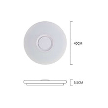 Load image into Gallery viewer, 60W Rgb Flush Mount Round Starlight Music Led Ceiling Light Lamp With Bluetooth Speaker, Dimmable Color Changing Light Fixture