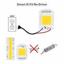 Load image into Gallery viewer, 6Pcs Cob Led Lamp Chip 110V 220V High Power 10W 20W 30W 50W 100W 120W Input Smart IC No Driver LED Bulb Flood Light Spotlight