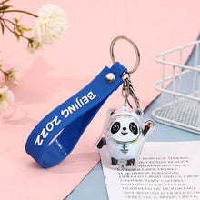 Load image into Gallery viewer, Keychain Panda Doll,Cute Hang key Bag, Decoration, Gift, Unisex,White,Car Keychain,Wholesale key strap