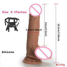 Load image into Gallery viewer, 7/8 Inch Huge Realistic soft Dildo Silicone Penis Dong with Suction Cup for Women Masturbation Lesbain Anal Sex Toys for Adults