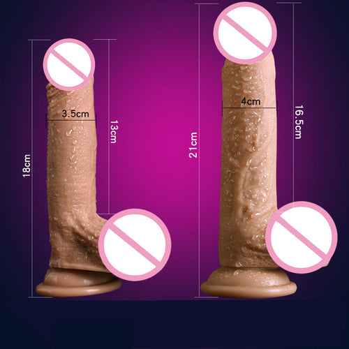 7/8 Inch Huge Realistic soft Dildo Silicone Penis Dong with Suction Cup for Women Masturbation Lesbain Anal Sex Toys for Adults