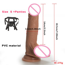 Load image into Gallery viewer, 7/8 Inch Huge Realistic soft Dildo Silicone Penis Dong with Suction Cup for Women Masturbation Lesbain Anal Sex Toys for Adults