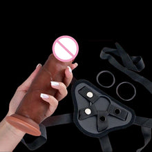 Load image into Gallery viewer, 7.9inch Real Skin Feeling Realistic Dildo Sliding Foreskin Design Suction Cup Huge Big Penis Dick Adult Erotic Sex Toy for Women
