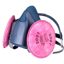Load image into Gallery viewer, 7502 with 2Pcs 2091 Medium Size Dust Mask Respirator for Polishing And Cutting Fiber Welding Pro Protection Tool