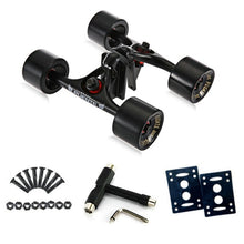 Load image into Gallery viewer, 7inch Longboard Bridge 70*51mm Wheels Set Skateboard Trucks 78A PU Wheels T tools Rubber Gasket Professional Skateboard Bracket