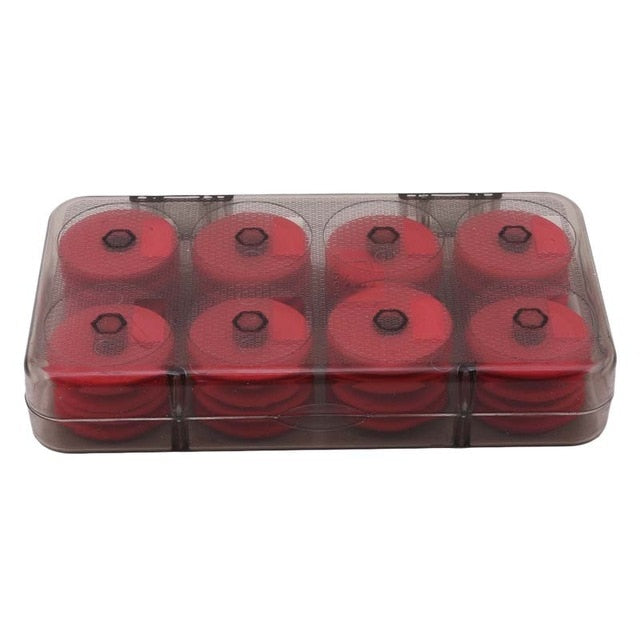8/16Pcs Foam Winding Board Fishing Line Shaft Bobbin Spools Tackle Box Red Lines