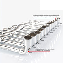 Load image into Gallery viewer, 8-19MM Car Socket Spanner Wrench Set Hand Tools Spanner Car Auto Repair Tools Set Socket Wrench Torque Tool Spanner