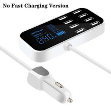 Load image into Gallery viewer, 8 Ports USB Car Charger For Android iPhone Adapter Tablet USB Charger Led Display Fast Phone Charger For xiaomi huawei samsung