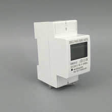 Load image into Gallery viewer, 80A Din rail Single Phase Two Wire LCD Digital Display Power Consumption Energy Electric Meter kWh AC 220V 230V 50Hz/60Hz
