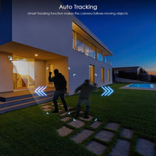 Load image into Gallery viewer, 8MP 4K Outdoor Wifi Camera with Anti-theft Siren Alarm Dual Lens 8X Zoom PTZ Speed Dome Camera Ai Auto Tracking CCTV IP Camera