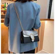 Load image into Gallery viewer, A nova textura contraste cor underarms atmosfera corrente um ombro saco diagonal simples pequeno quadrado saco