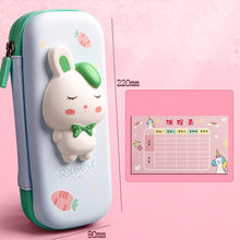 Load image into Gallery viewer, Adorable 3D Cartoon Cat Pencil Case Stationery Organizer School Supplies for Girls Pink Pen Pouch Holder Kawaii Trousse Scolaire