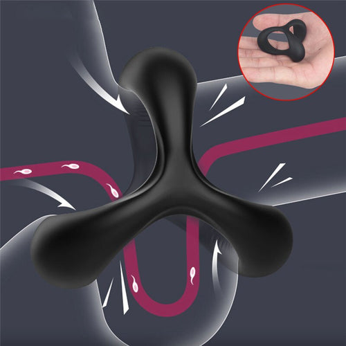 Adults No Vibrator Penis Cock Ring On For Men Delay Ejaculation Erection Erotic Sex Shop Toys For Couple Man Penisring Man Dick