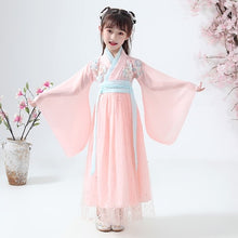 Load image into Gallery viewer, Ancient Chinese Costume Child Kid Fairy Dress Cosplay Hanfu Folk Dance Performance Clothing Chinese Traditional Dress for Girls